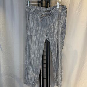 Prana Heathered Gray‎ Striped Joggers